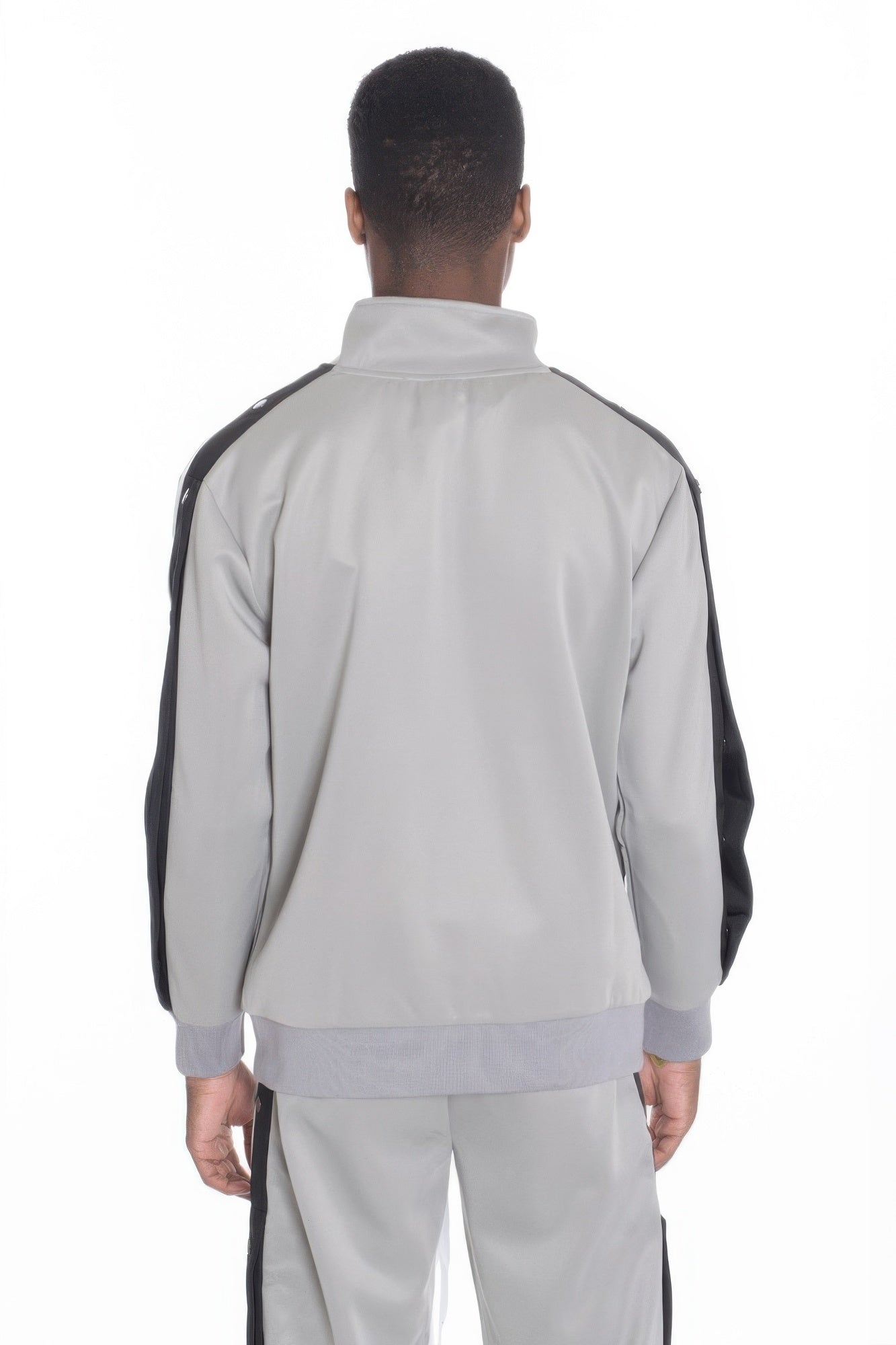 Snap Button Track Jacket - MENS BASIC & ACTIVEWEAR