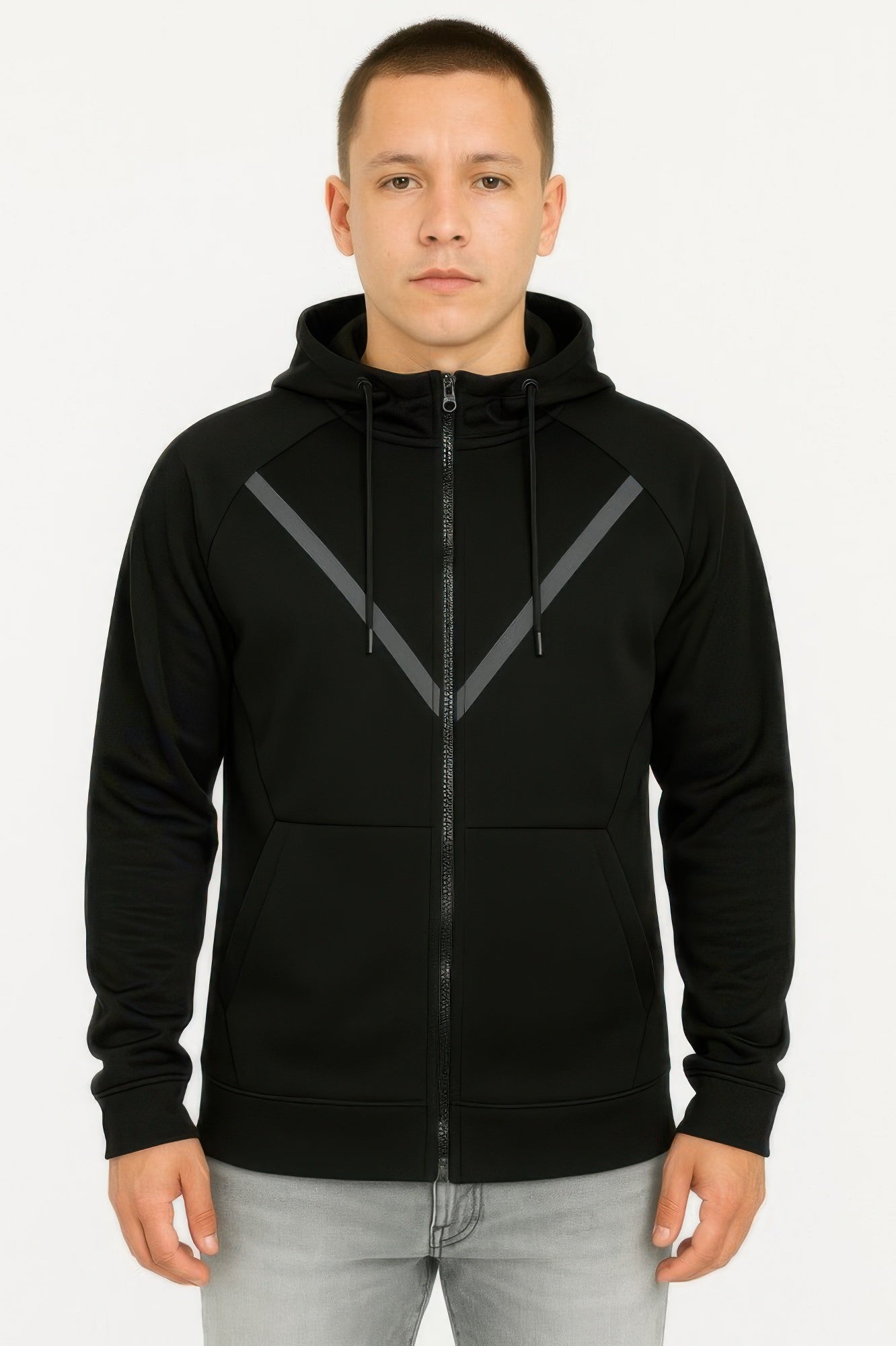 Casual Full Zip Up Hoodie Sweatshirts - MENS BASIC & ACTIVEWEAR