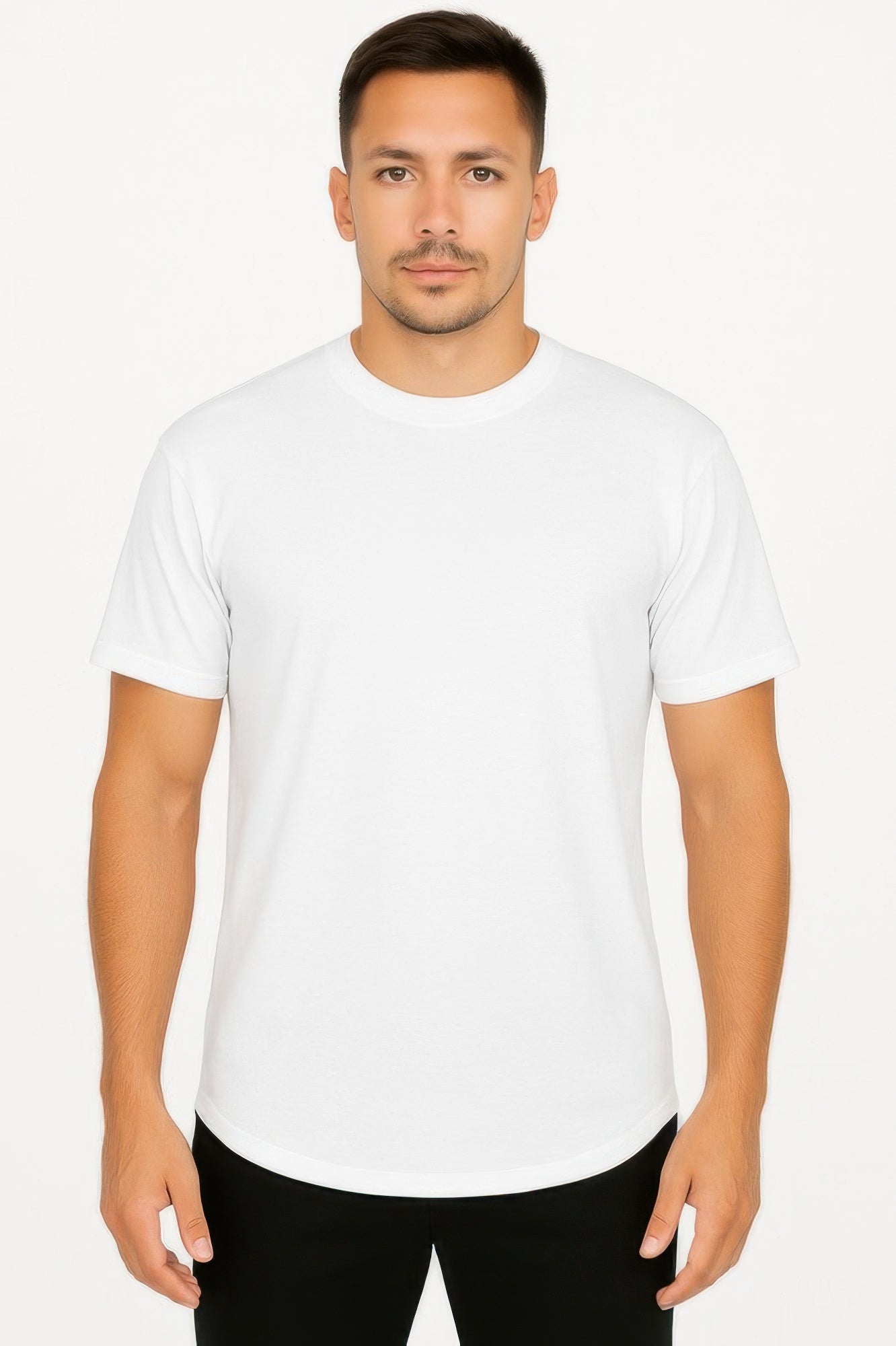 Curved Athletic Sports T-shirt - MENS BASIC & ACTIVEWEAR