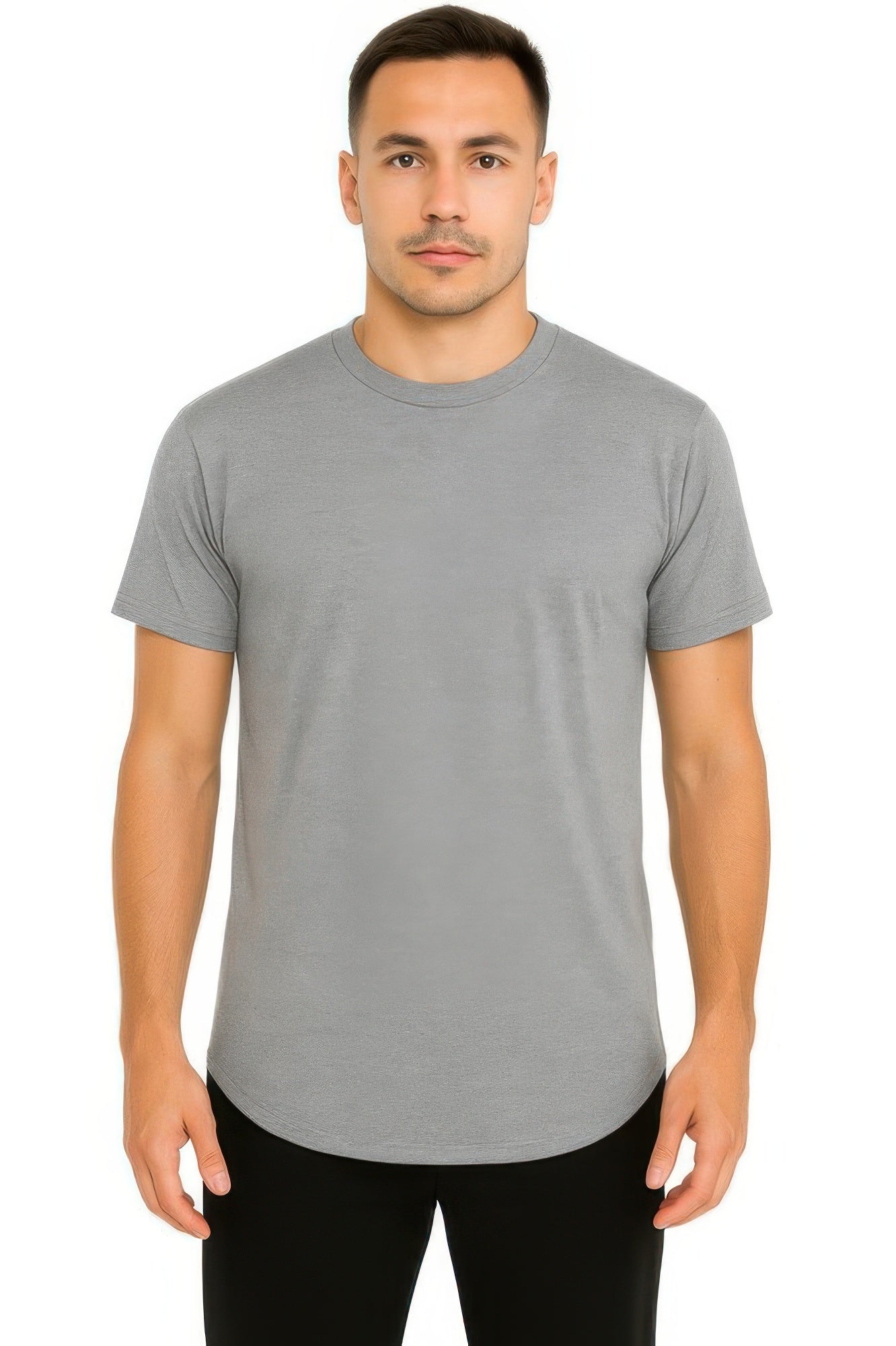 Curved Athletic Sports T-shirt - MENS BASIC & ACTIVEWEAR