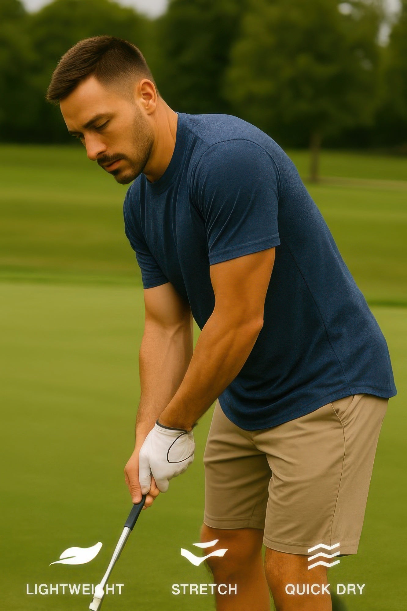 Curved Athletic Sports T-shirt - MENS BASIC & ACTIVEWEAR