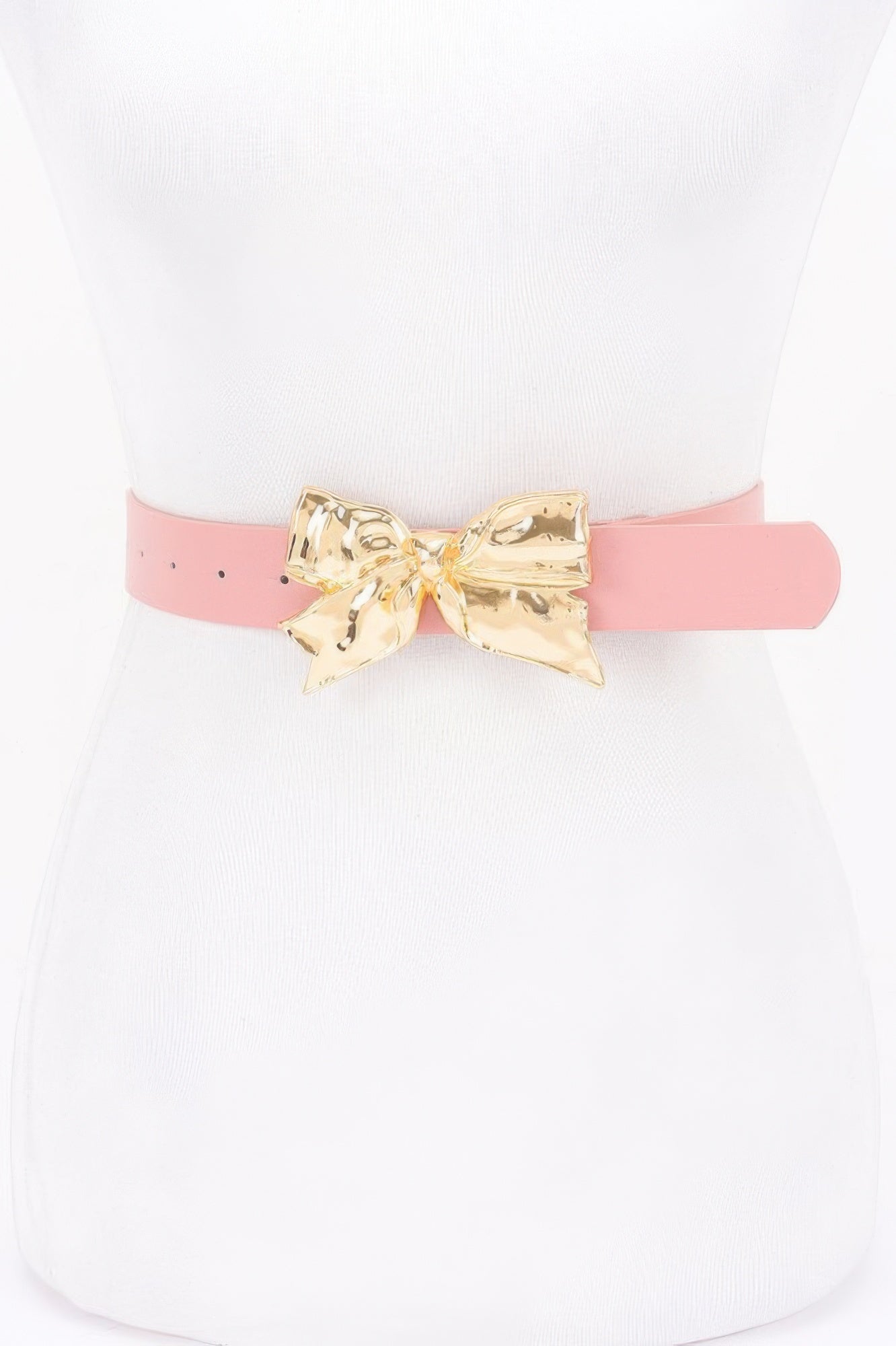 Metal Ribbon Buckle Belt