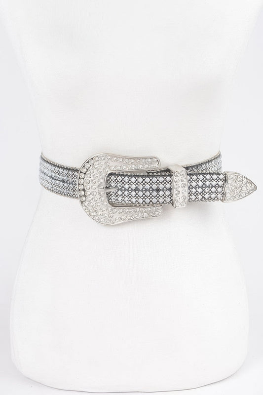 Rhinestone Western Style Plus Size Belt