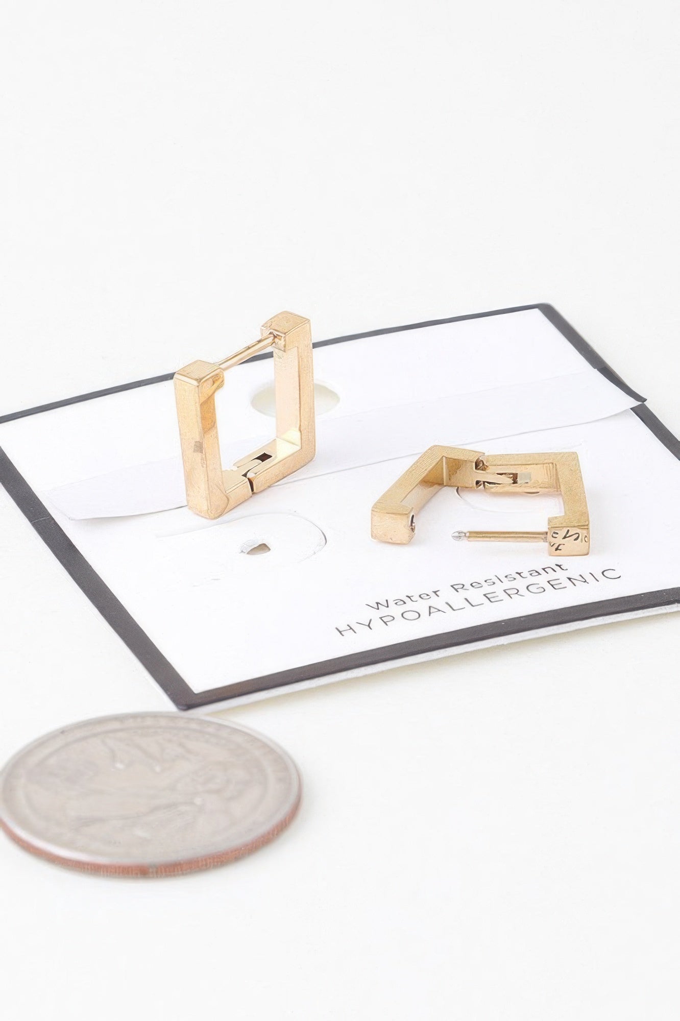 Shiny Cubic Hoop Earrings