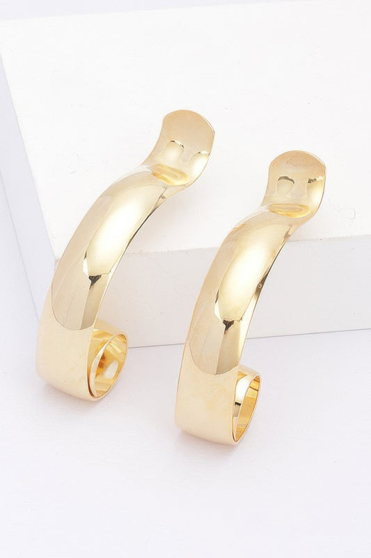 Metal Hoop Earrings