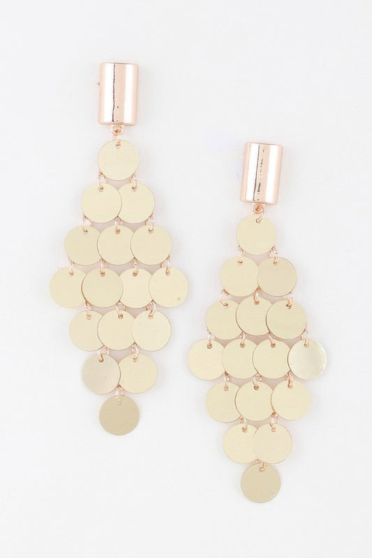 Modern Diamond Sequin Earrings