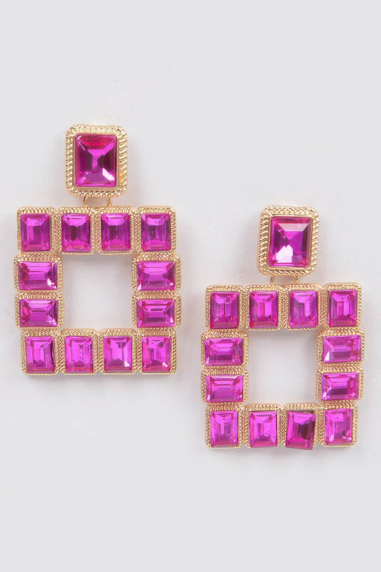 Rhinestone Square Earring