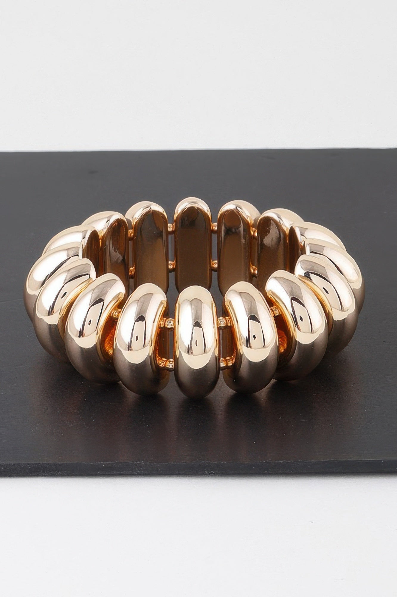 Shiny Multi Hoop Beaded Bracelet