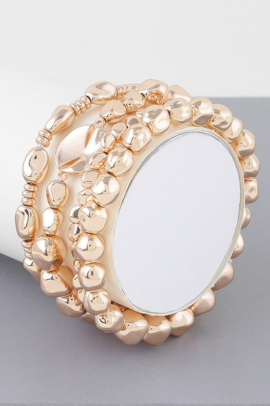 Multi Stone Beaded Bracelet