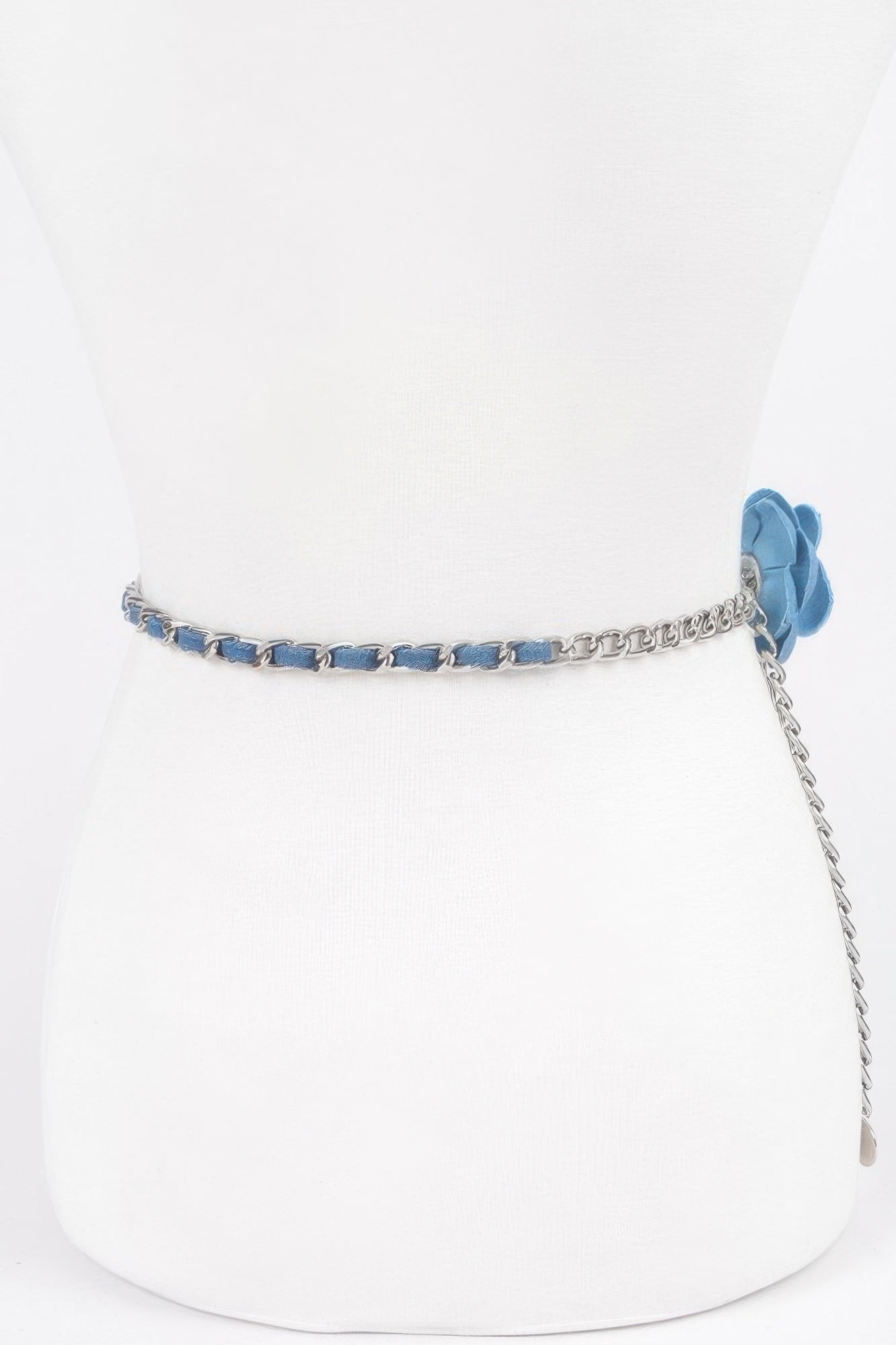 Flower Metal Double Layered Plus Size Chain Belt