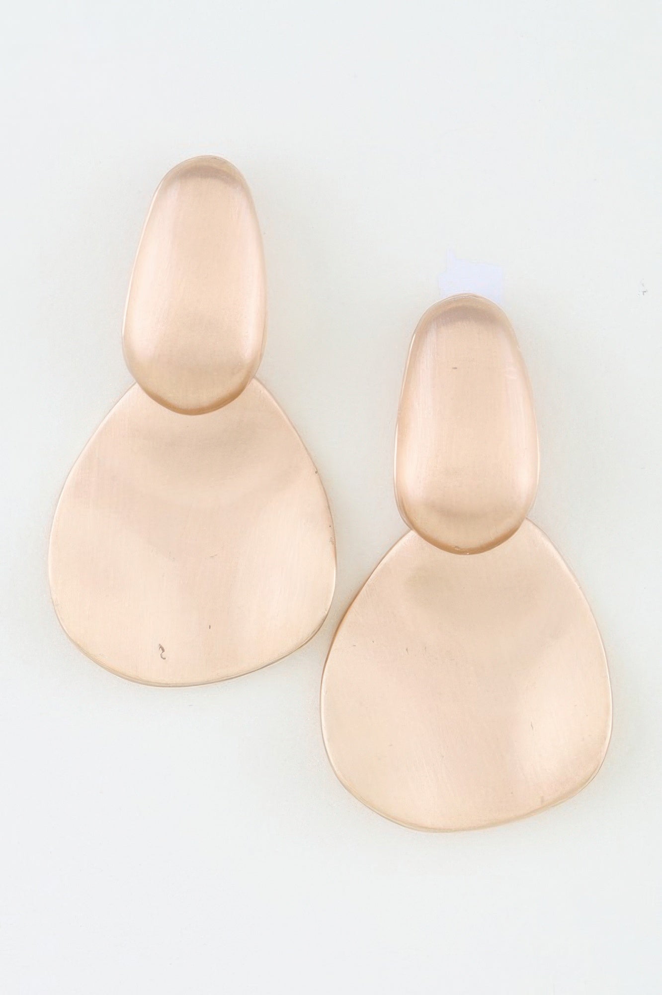 Minimal Matte Drop Earrings