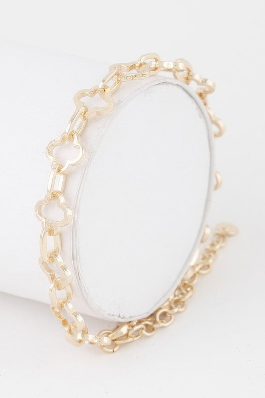 Clover Link Chain Bracelet