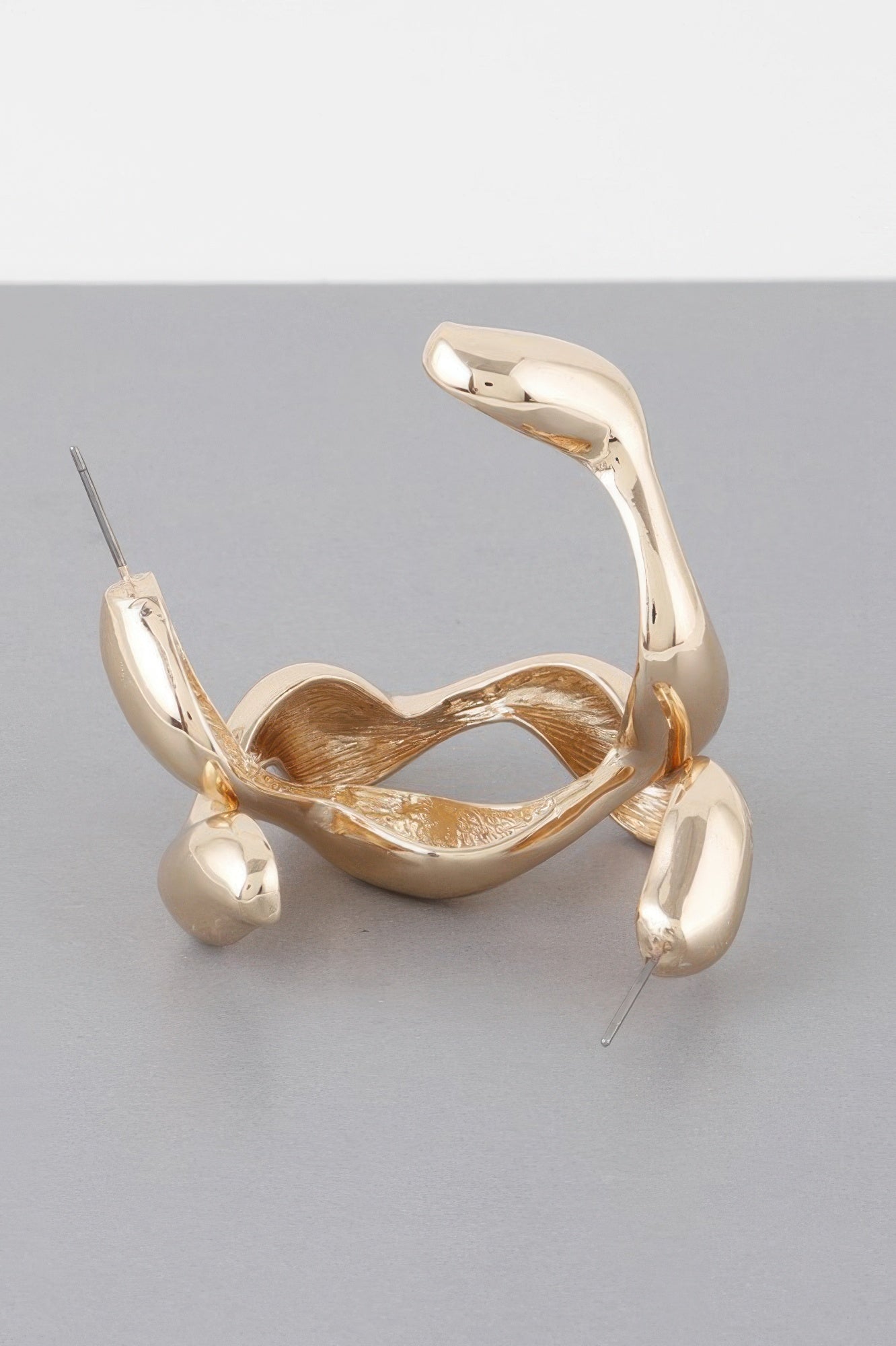 Liquid Wave Hoop Earrings