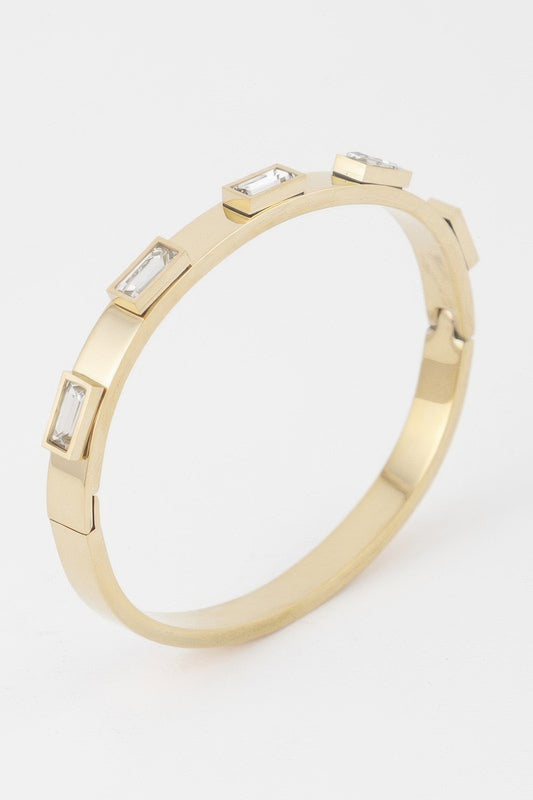 Multi Crystal Clasp Bracelet