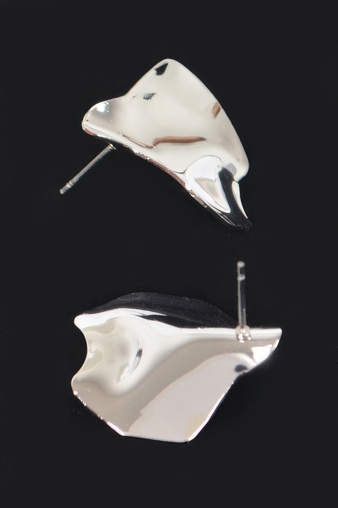 Hammered Metal Earring
