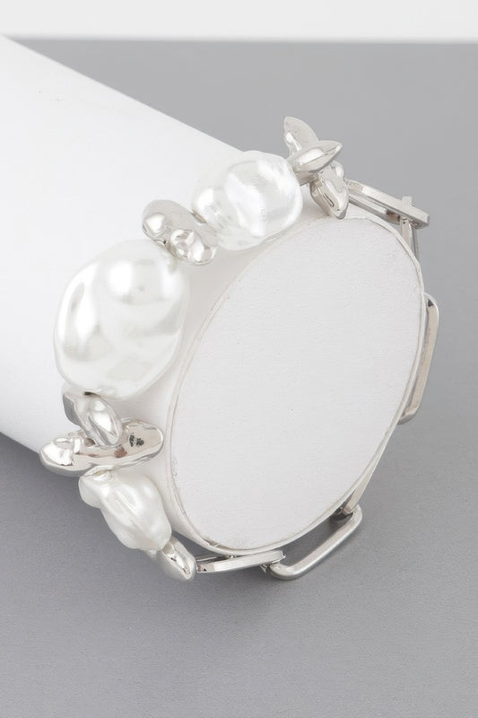 Abstract Stone Chain Bracelet