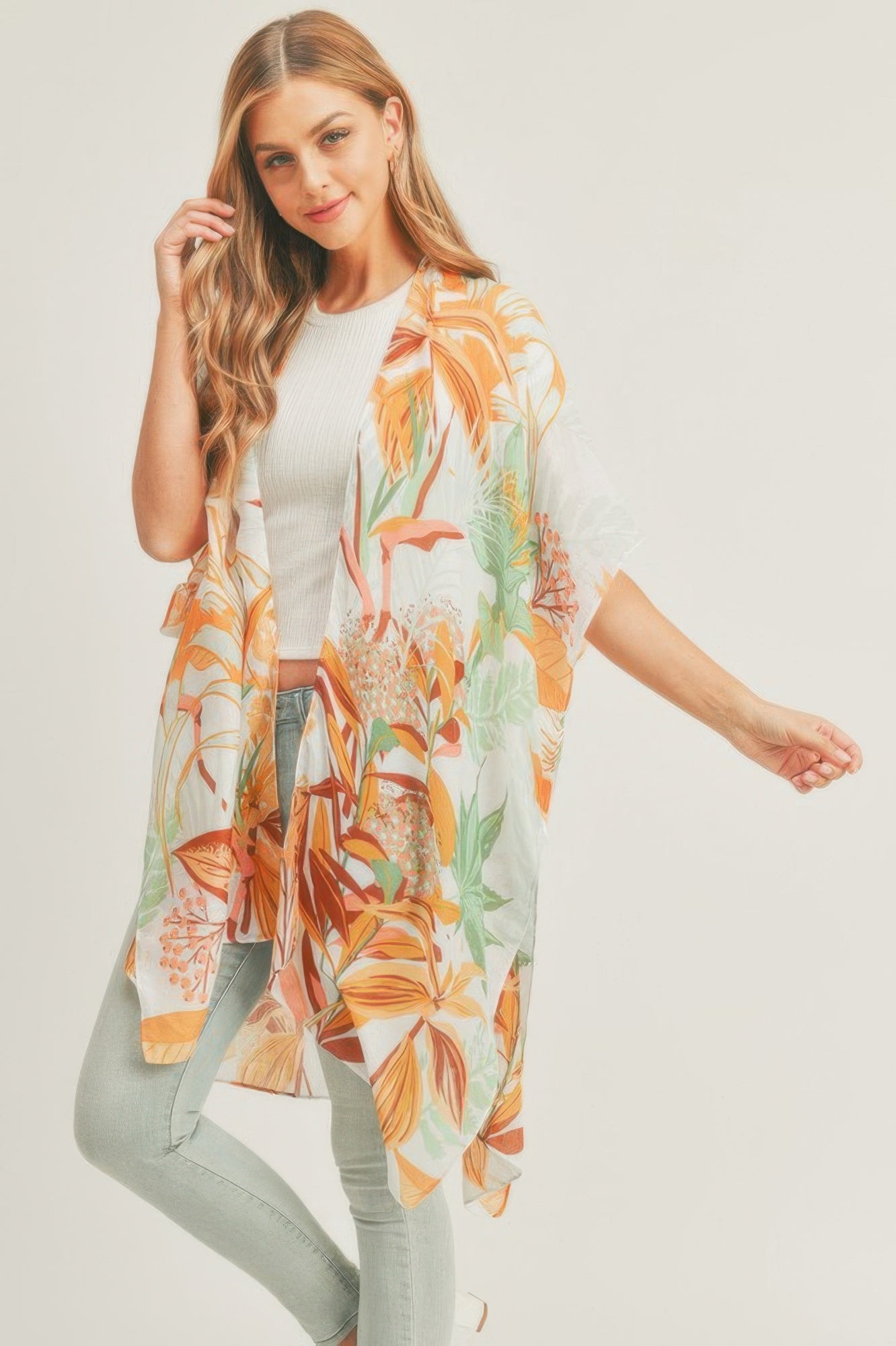 Forest Print Kimono