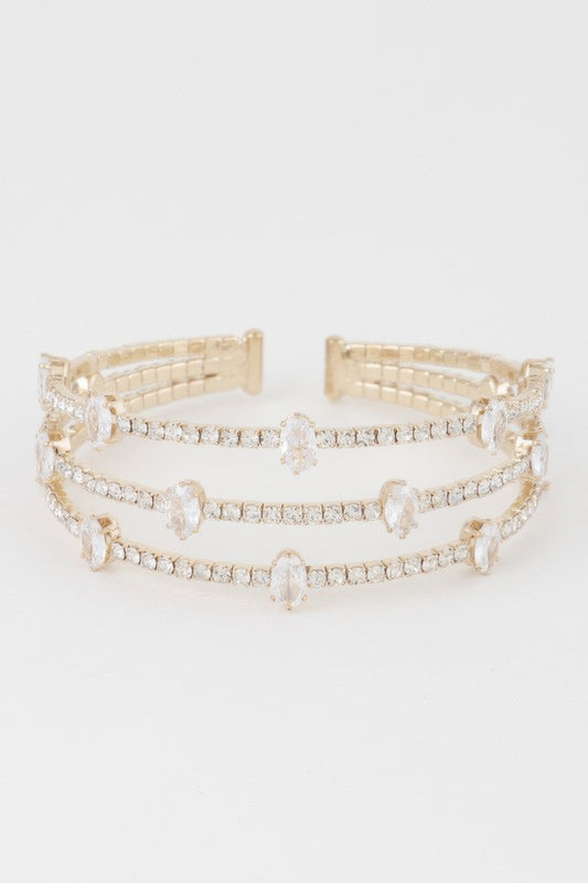 Cubic Rhinestone Bracelets