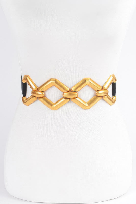 Multi Metal Buckle Elastic Plus Size Belt