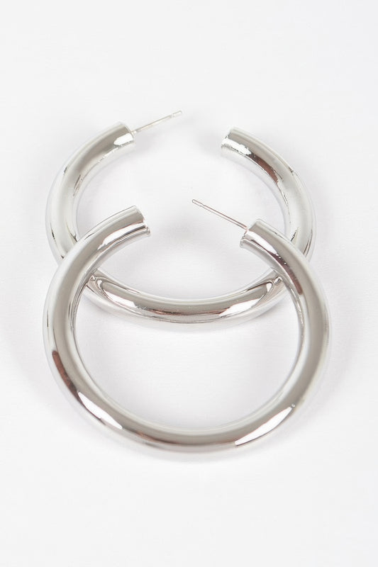 5cm Metal Pipe Earring