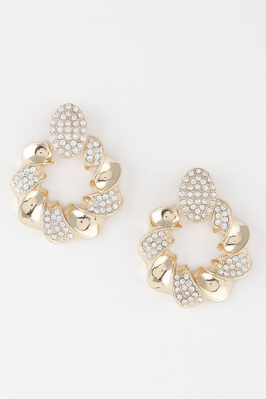 Twisted Jewel Wreath Earrings