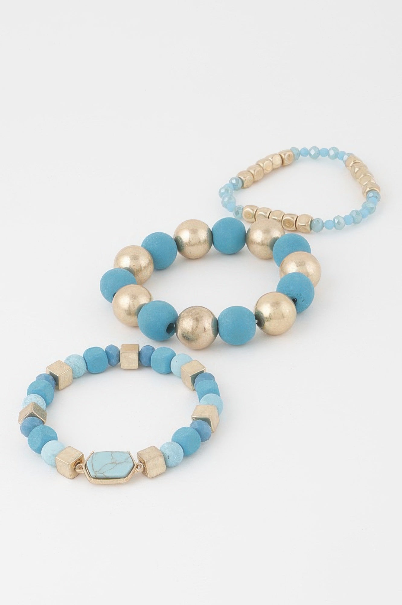 Multi Stone Beaded Bracelet