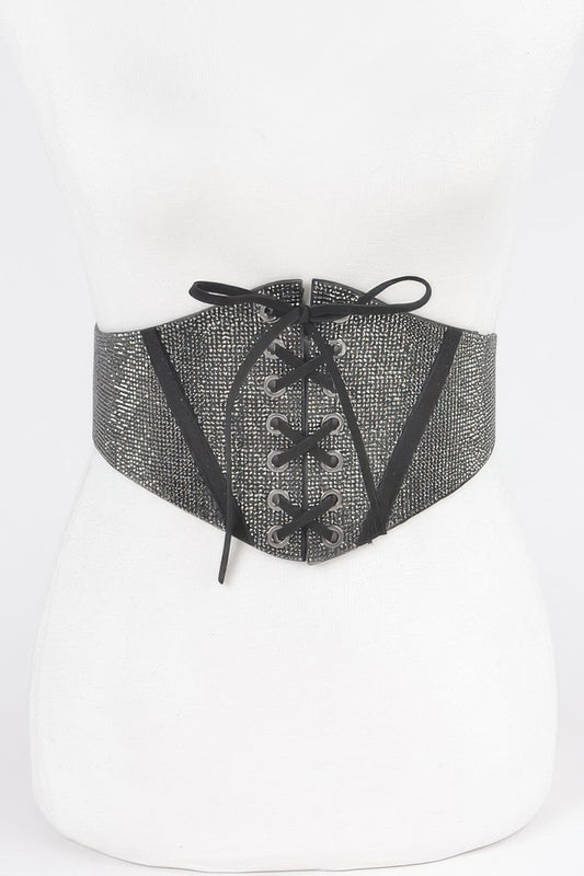 Rhinestone Corset Elastic Belt