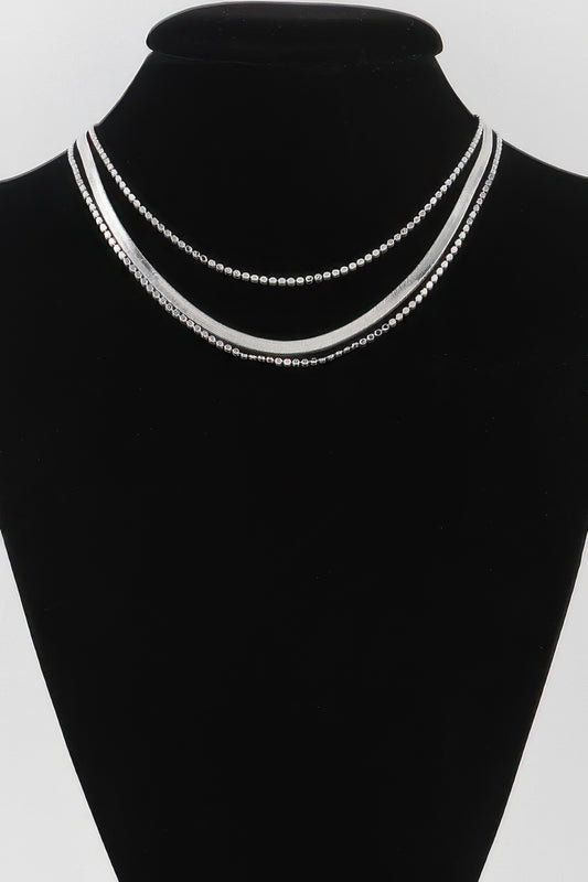 Triple Snake Chain Necklace
