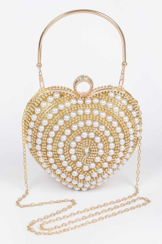 Heart Shape Party Clutch