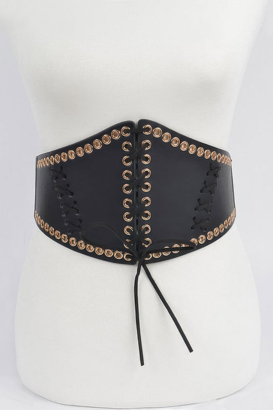 Corset Stretch Belt W Eyelet