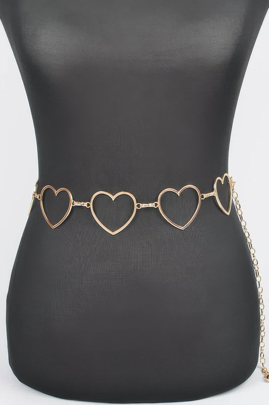 Heart Shape Chain Belt