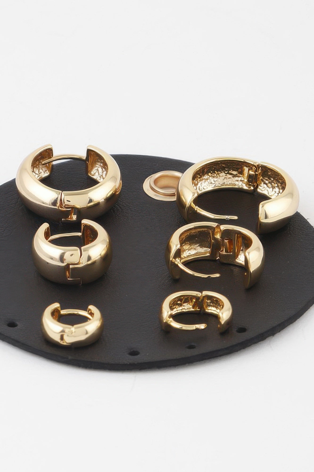 Bulky Hoop Earrings Set