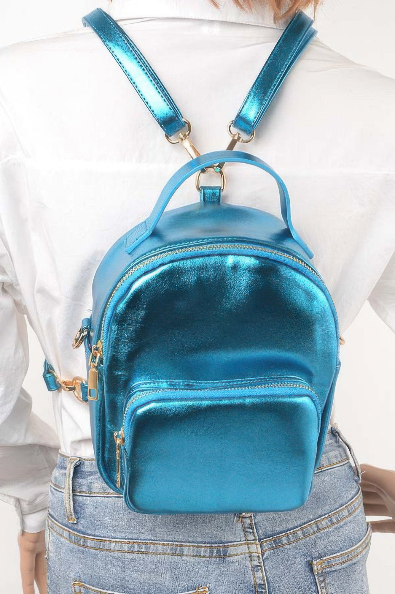 Metallic Backpack