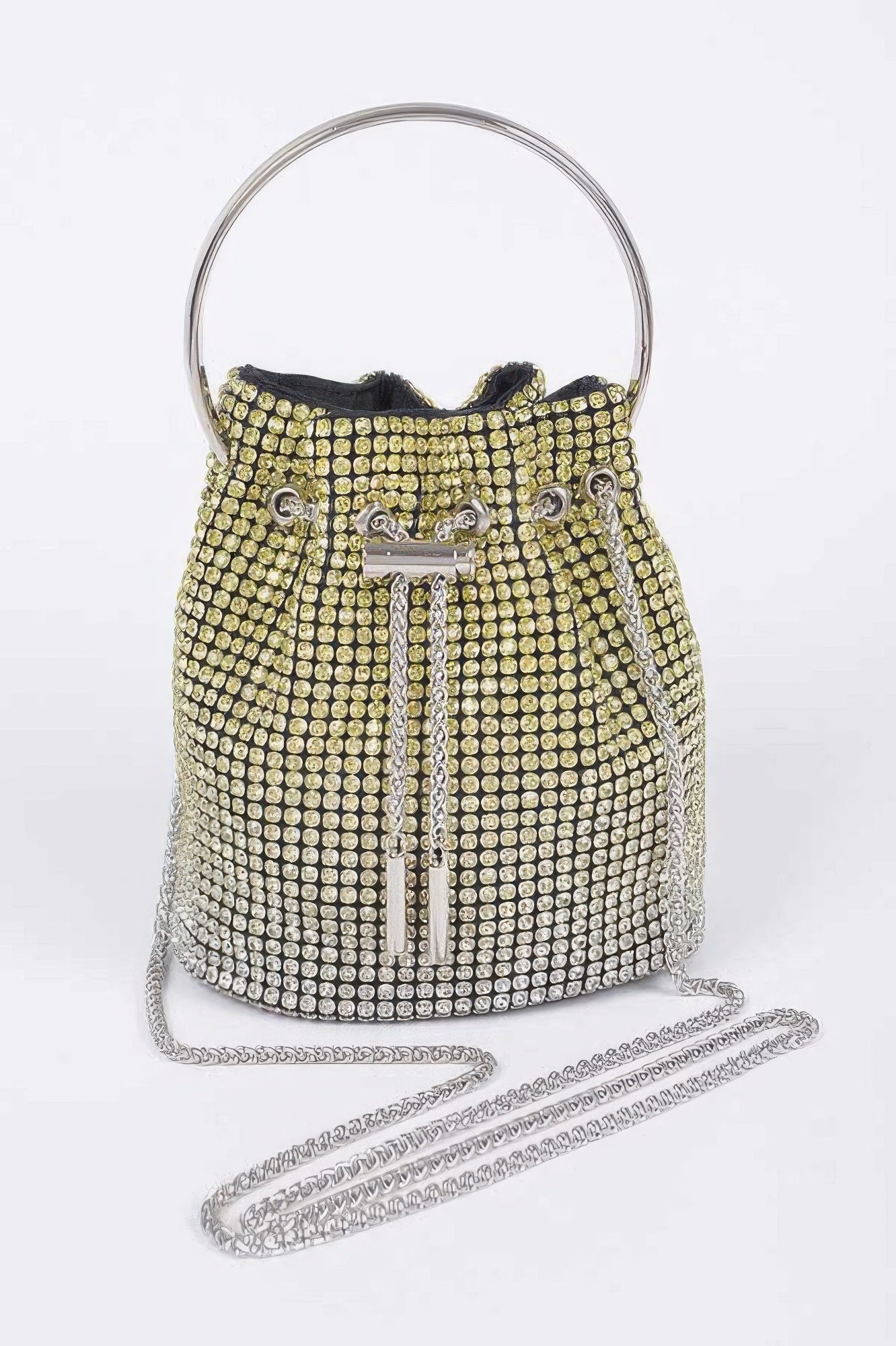 Rhinestone Ombre Bucket Bag