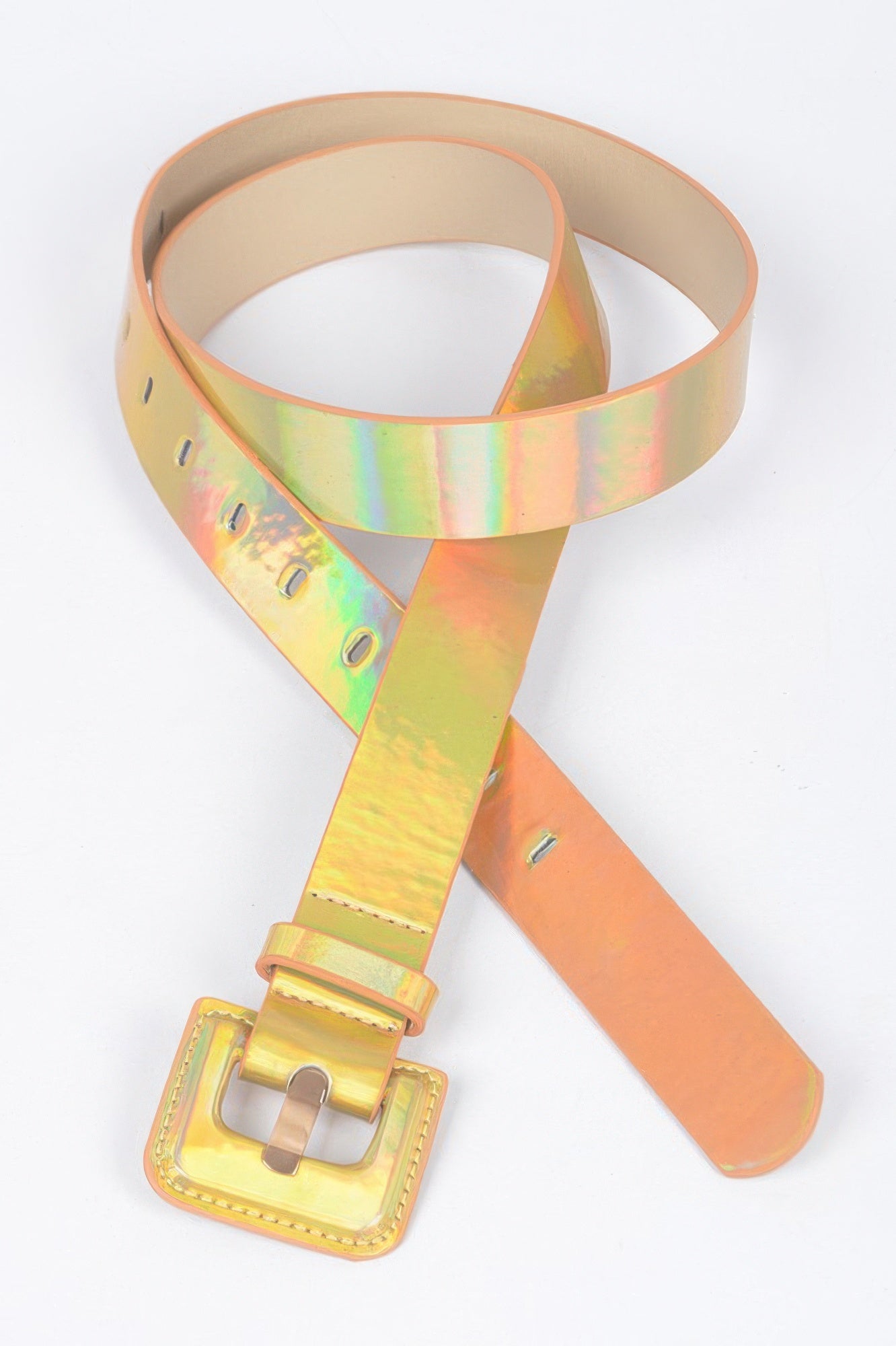 Holograme Metallic Plus Size Belt