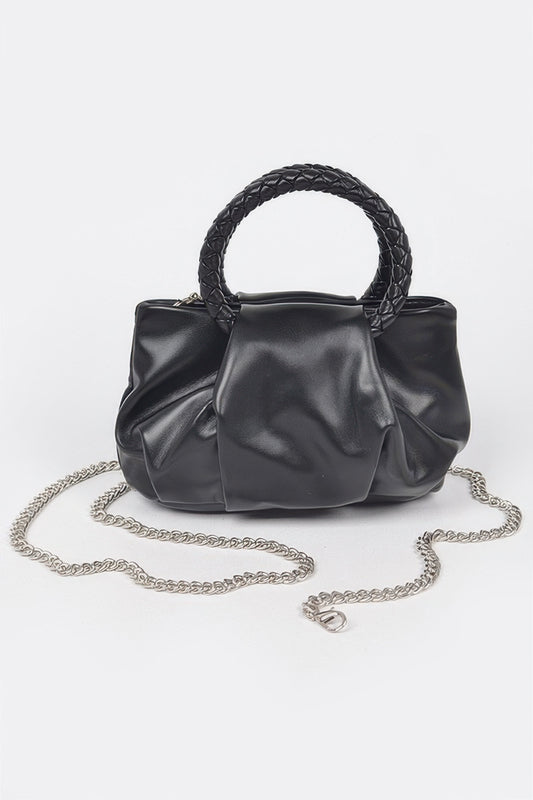 Braided Handle Crossbody Bag