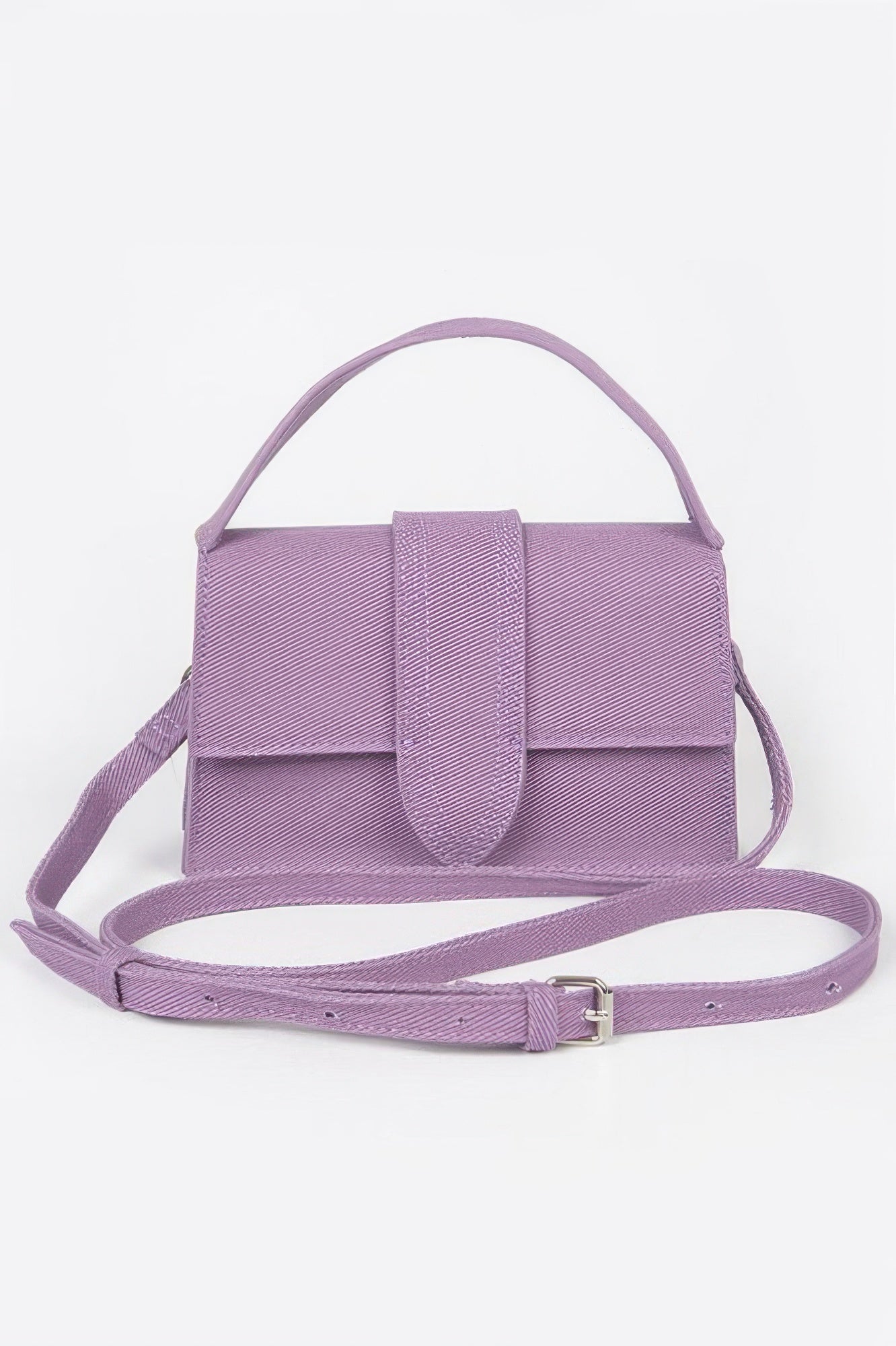Denim Top Handle Crossbody Bag