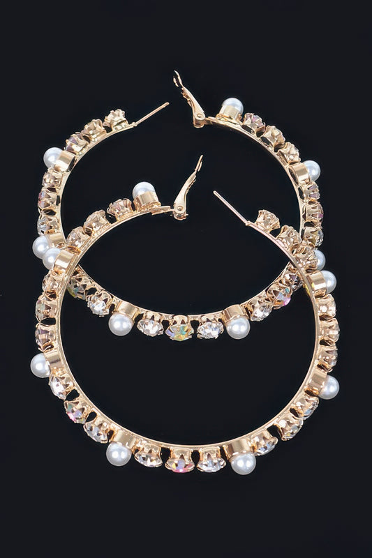 Luxury Stones Hoop Earrings