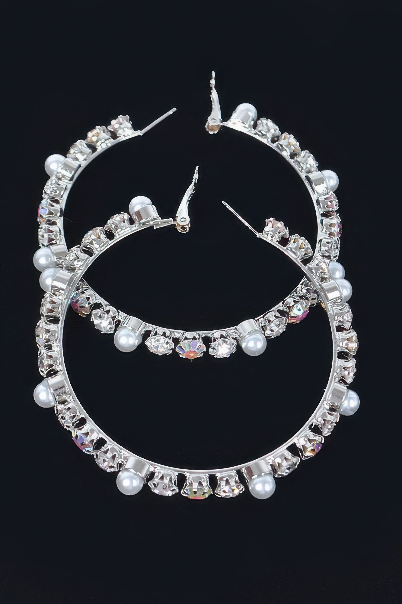 Luxury Stones Hoop Earrings