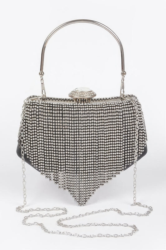 Rhinestone Fringe Party Cluth