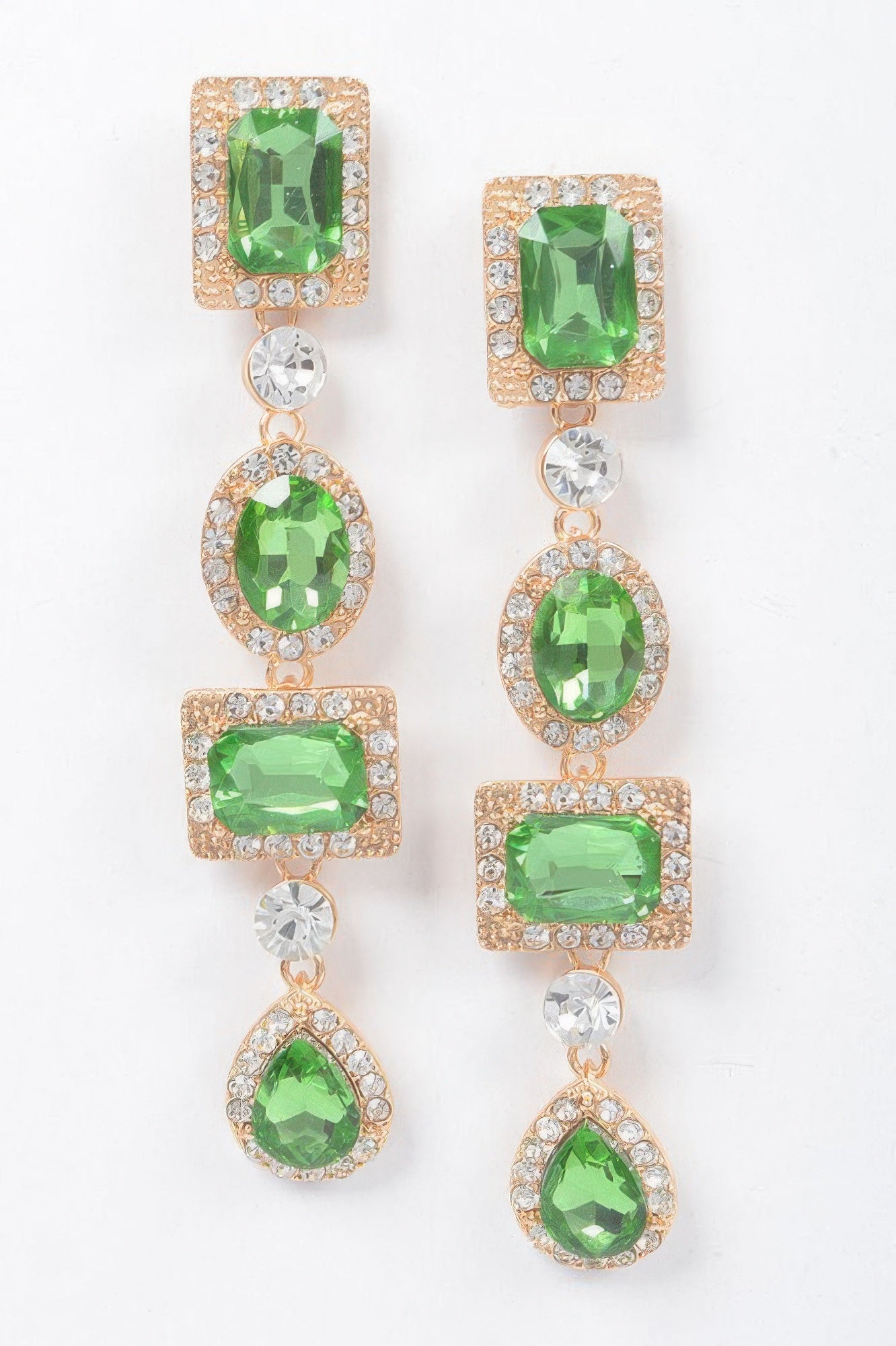 Multi Shape Stone Earring