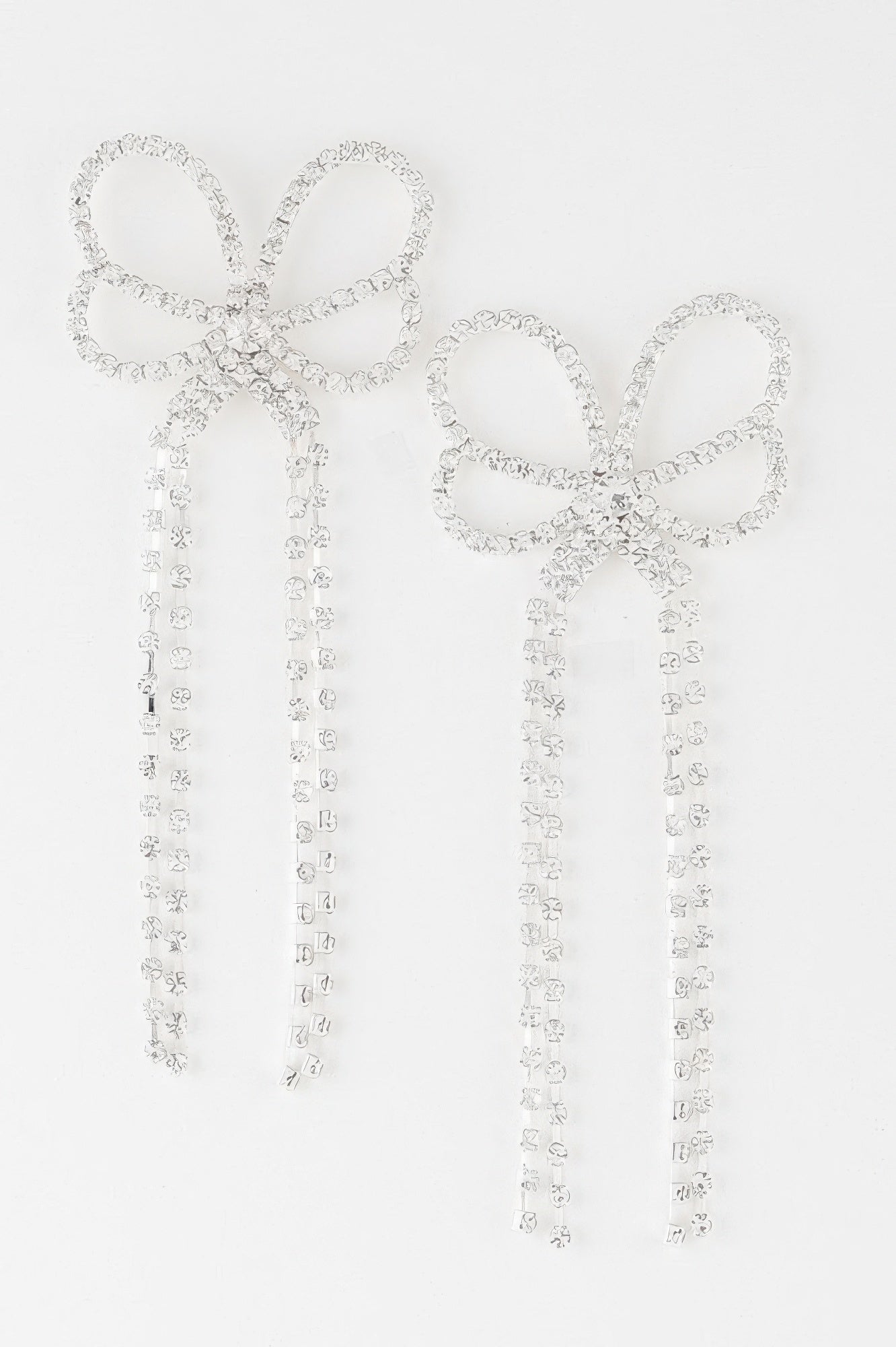 Jeweled Butterfly Drop Earrings