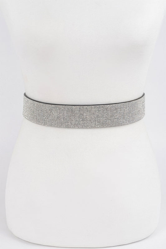 Full Rhinestone Waist Belt