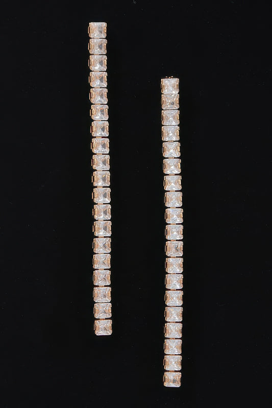 Rhinestone Drop Earring
