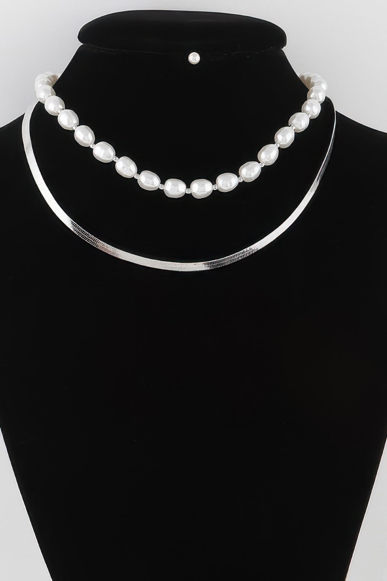 Stone Snake Chain Necklace