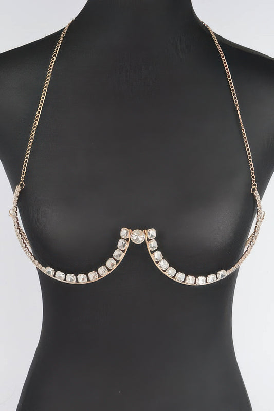 Rhinestone Bra Chain