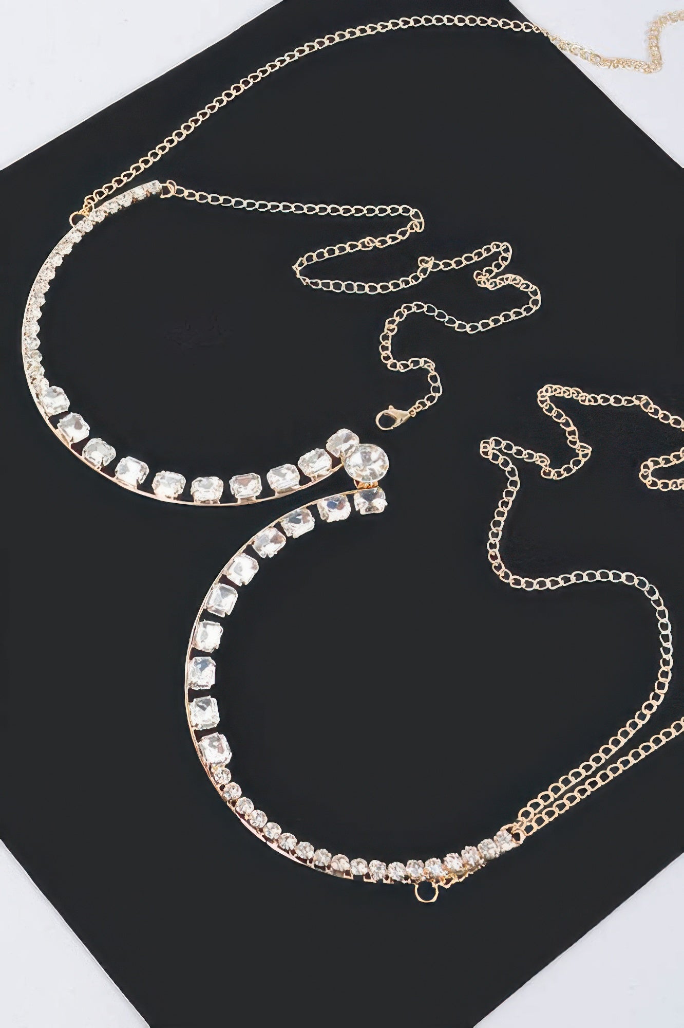 Rhinestone Bra Chain