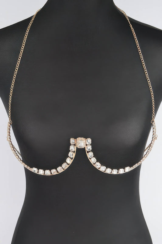Rhinestone Bra Chain