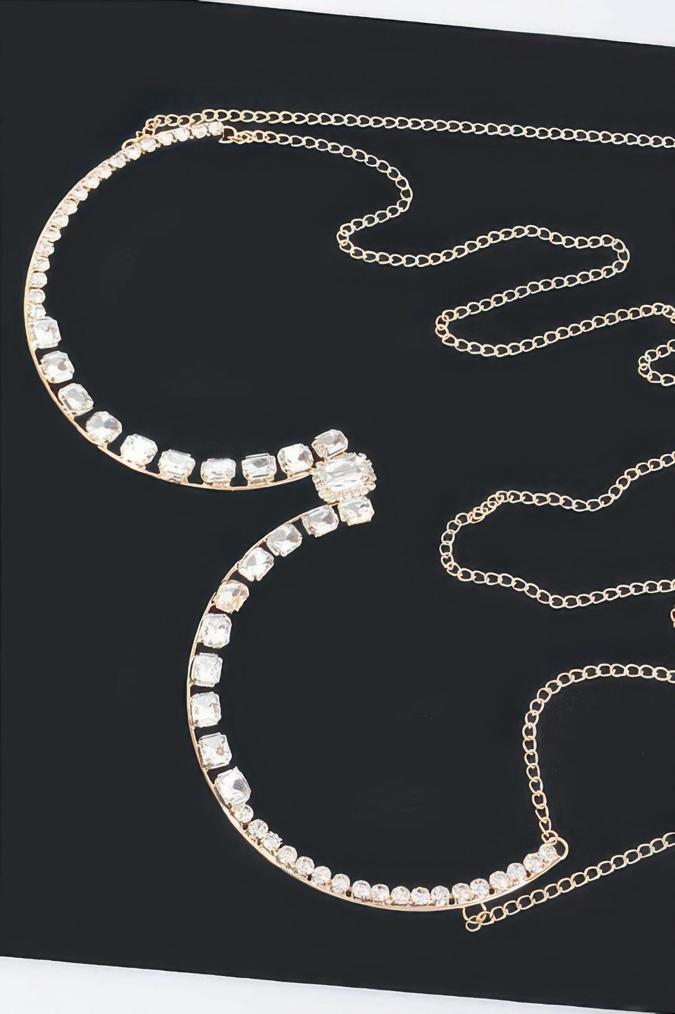 Rhinestone Bra Chain