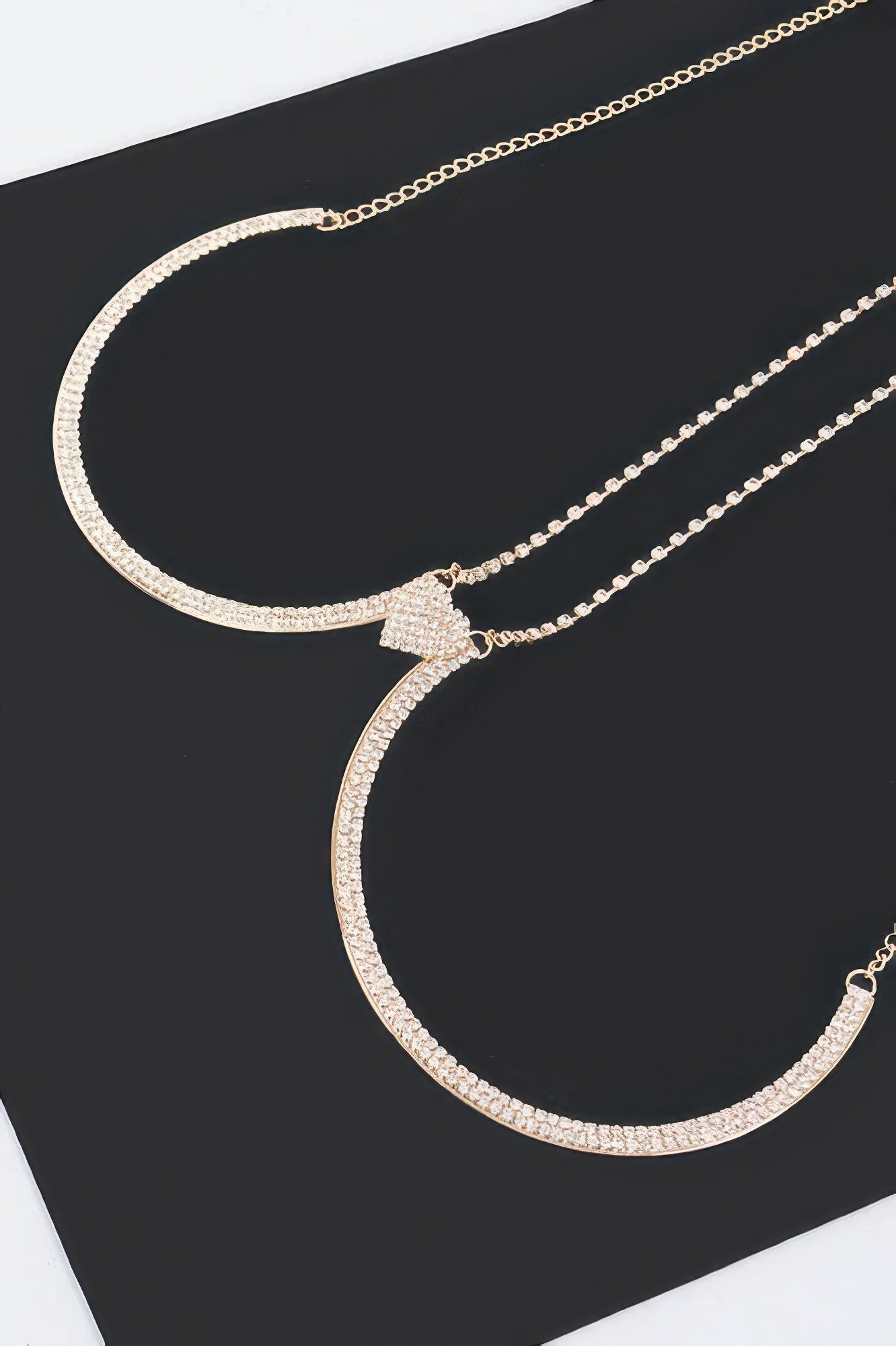 Rhinestone Bra Chain